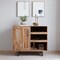 Merrick Lane Aloise Bar and Sideboard with Storage Cabinet, Hanging Stemware Holders and Bottle Storage